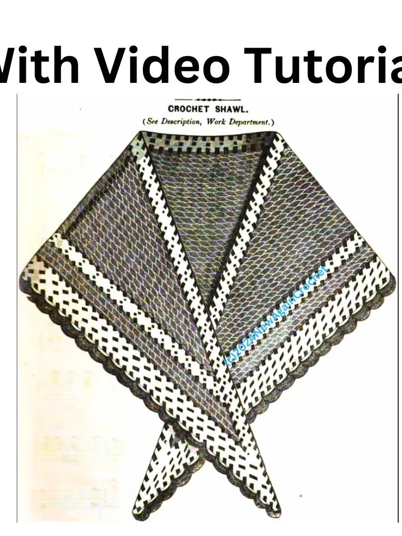 1851 Crochet Shawl Pattern + Video Tutorial product image (2)