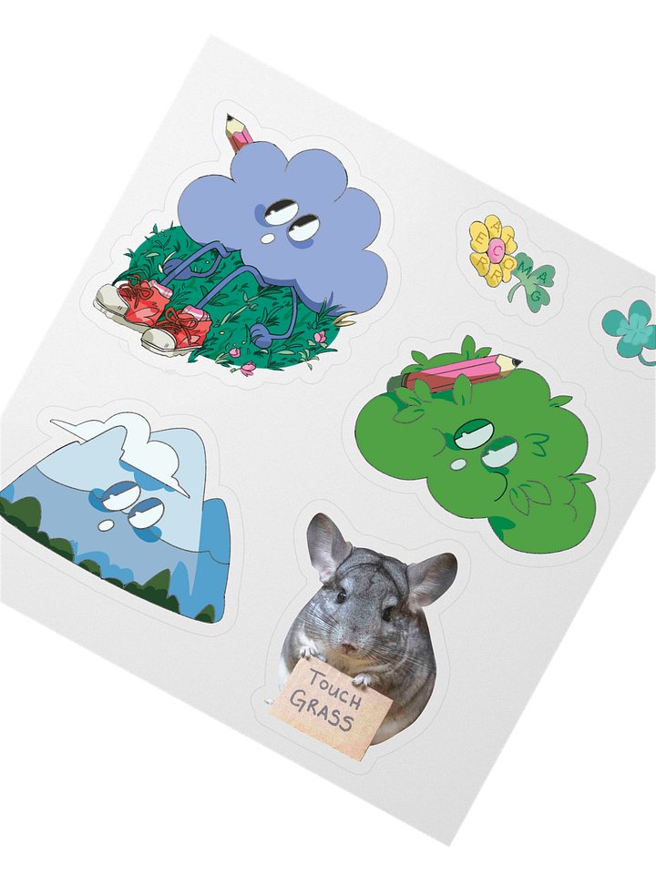Touch Grass Sticker Sheet — Outdoors Ver. product image (2)