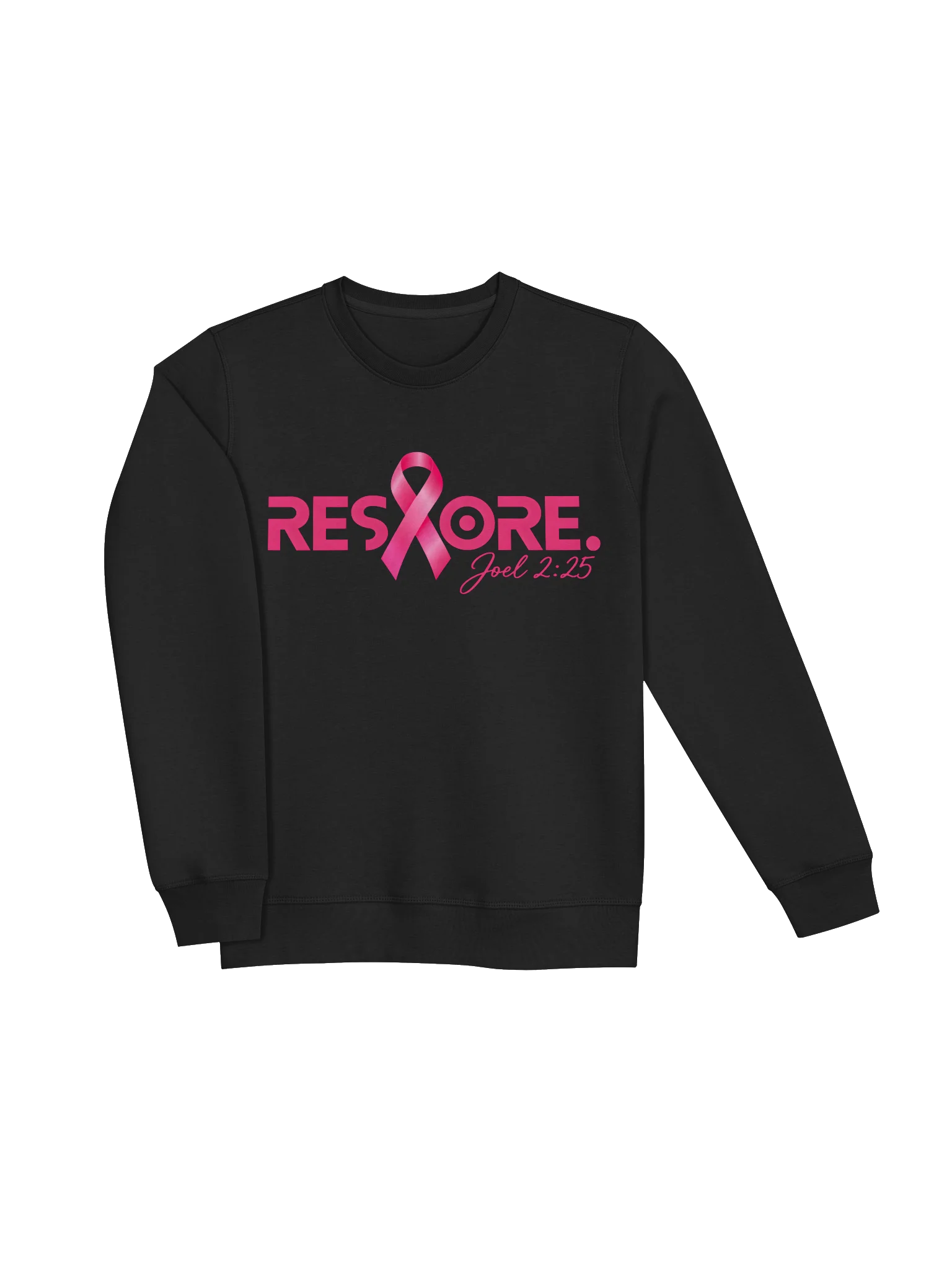 RESTORE. Breast Cancer Awareness Sweatshirt — Joel 2:25 | Faith • Strength • Hope product image (8)