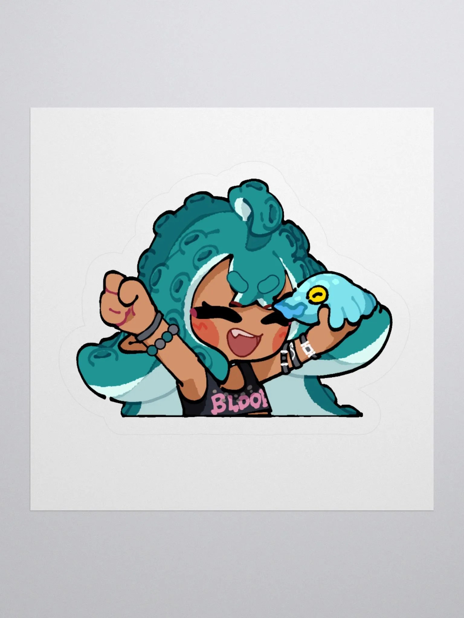 Kawaii Squid Sticker product image (3)