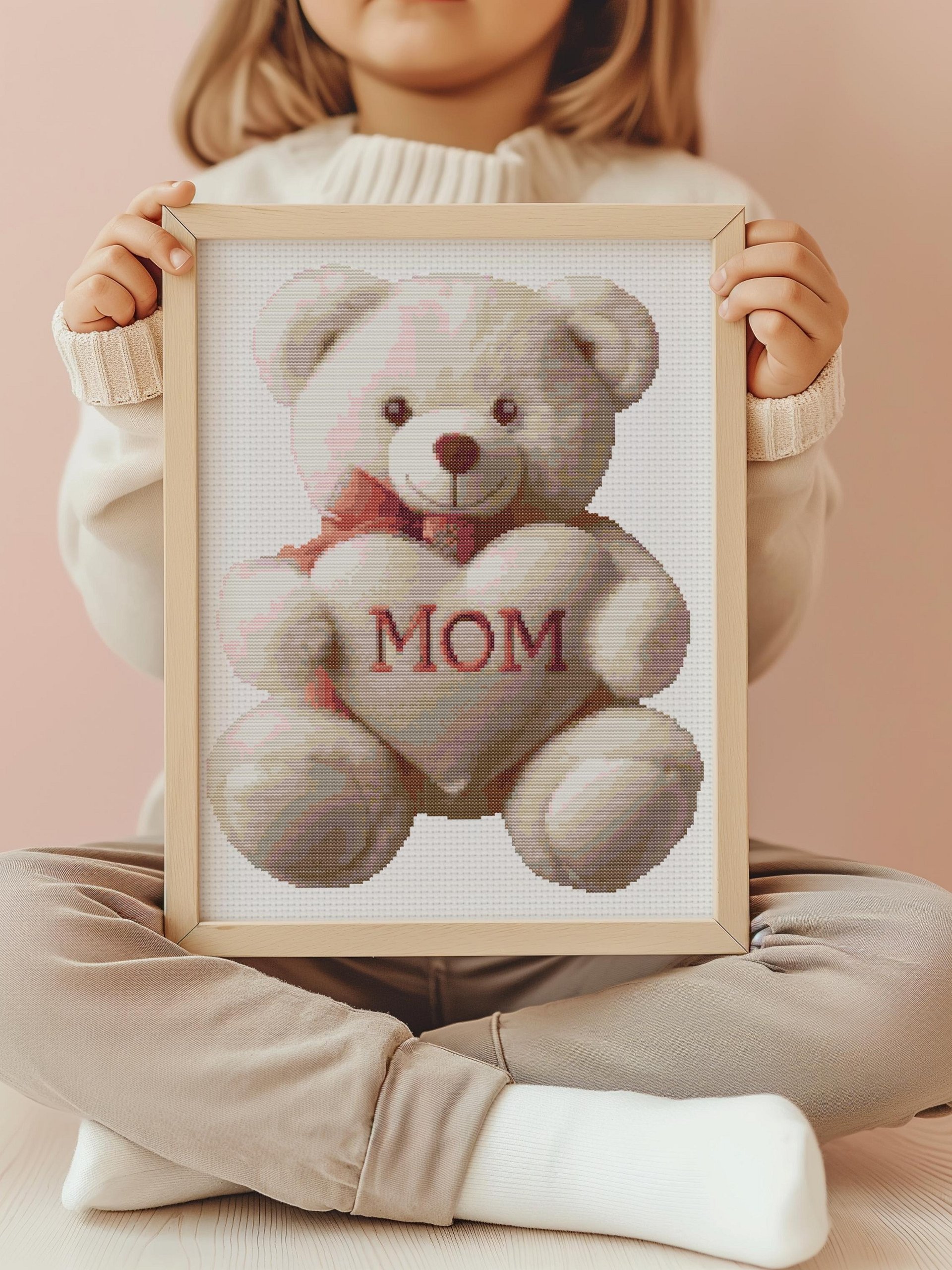 Moms Teddy Cross Stitch Pattern product image (5)