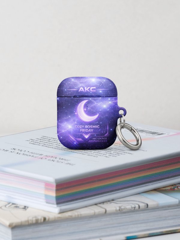 • AKC // Cozy Cosmic Friday AirPods® Case (Gen 1 & Gen 2) | Arkfall Kitty Collective product image (6)