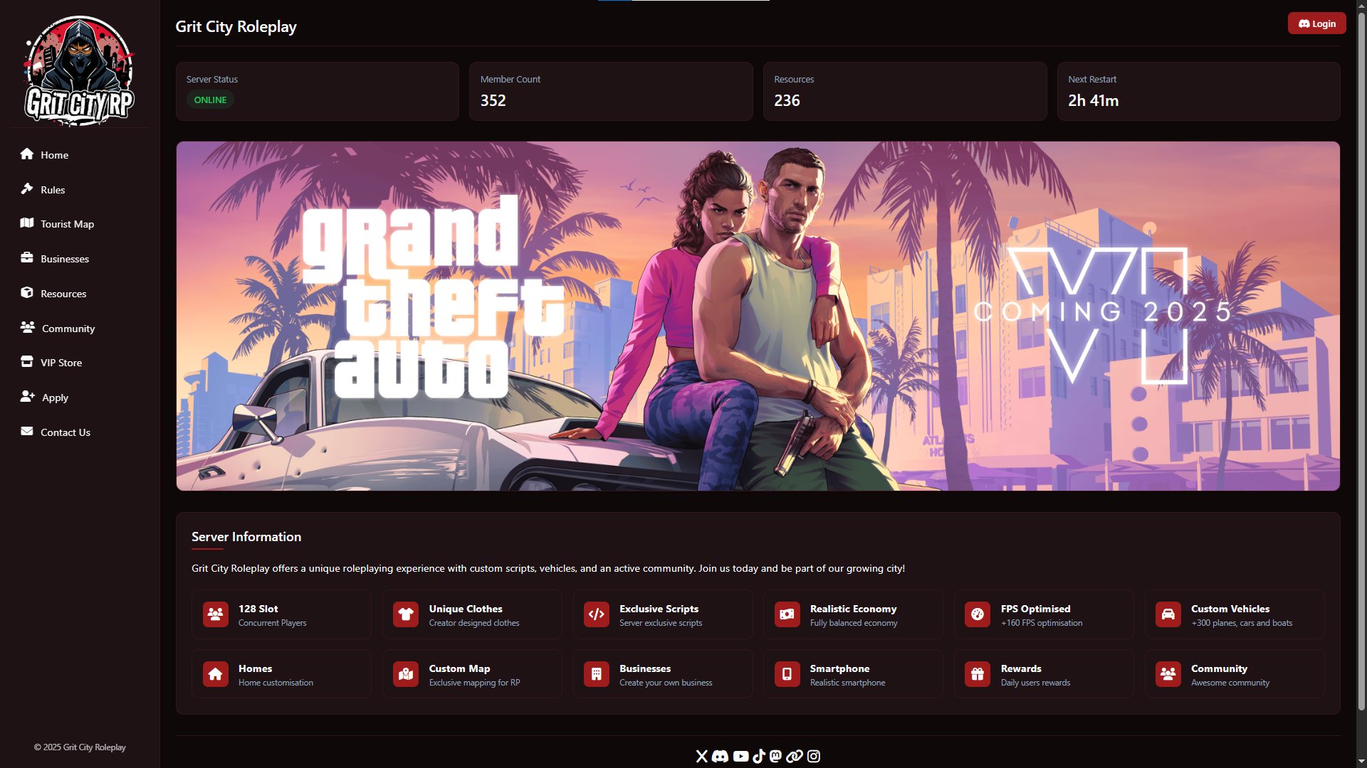 🌐 FiveM Website Template product image (1)