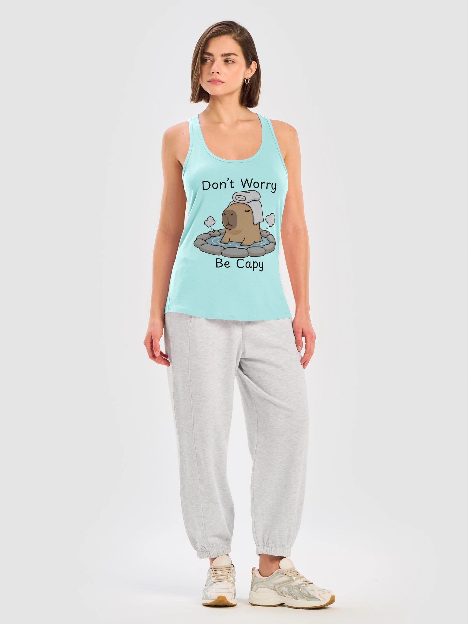 Don't Worry Be Capy Tank Top product image (5)