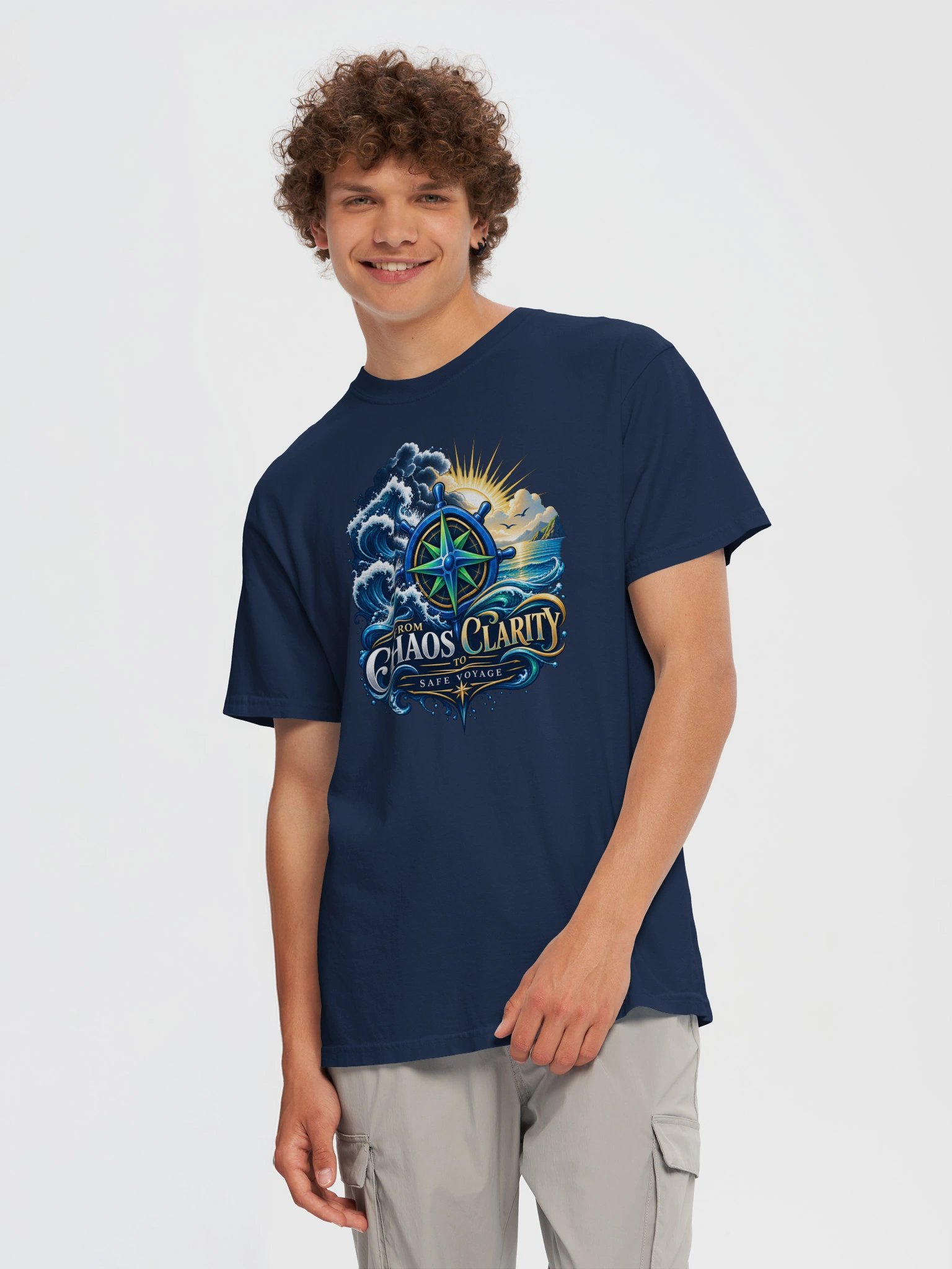 Artwork Basic T-shirt, crew neck product image (6)