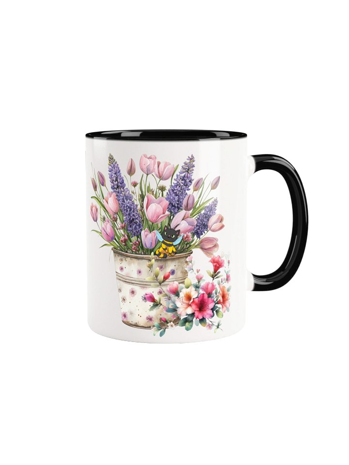 Floral Cat Accent Mug product image (7)