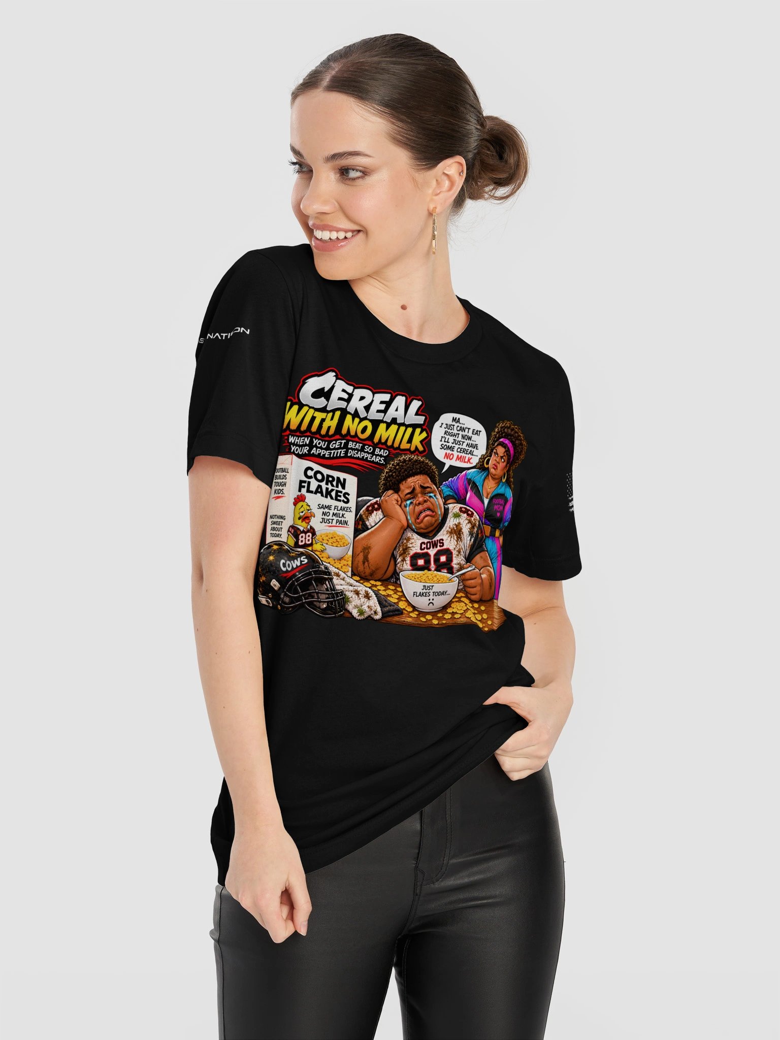 Cereal With No Milk | Youth Football Graphic Tee product image (11)
