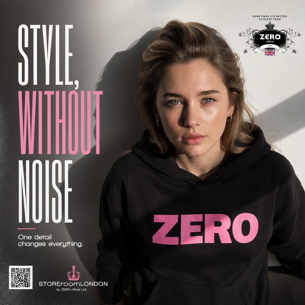 Bold Pink 'ZERO' Unisex Hoodie product image (6)