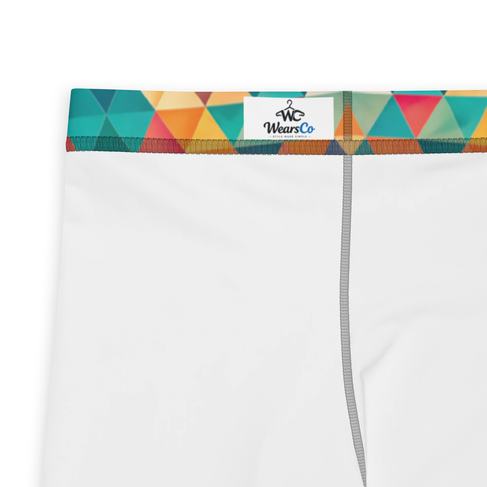 Bold Colorful Geometric Triangles Men's Leggings product image (5)