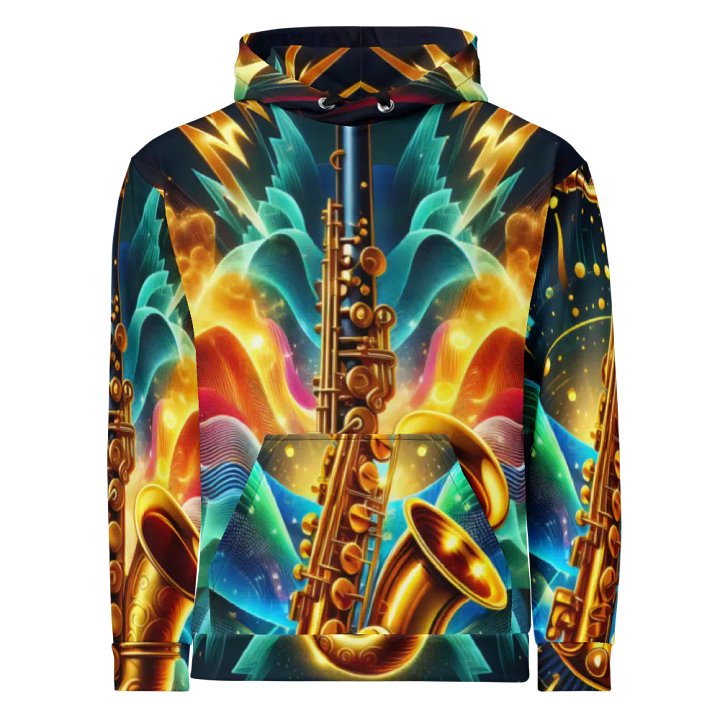 Saxophone Musical Instrument - All-Over Unisex Hoodie #19 product image (1)