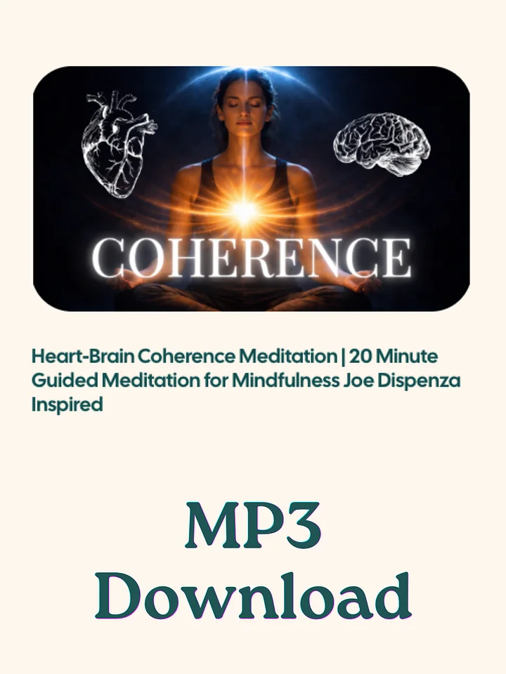 Heart-Brain Coherence Meditation | 20 Minute Guided Meditation for Mindfulness Joe Dispenza Inspired product image (1)