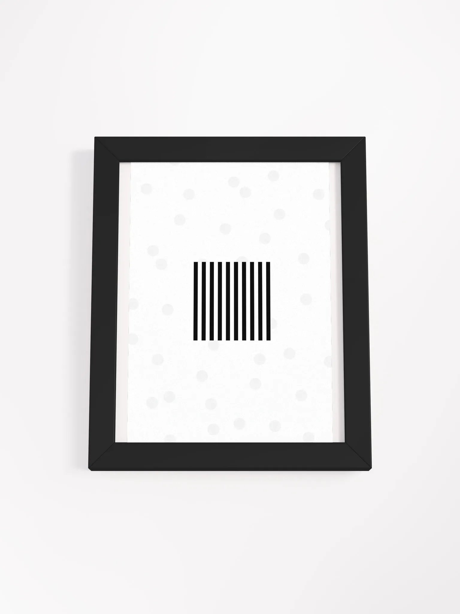 Black Lines Framed Matte Poster product image (9)