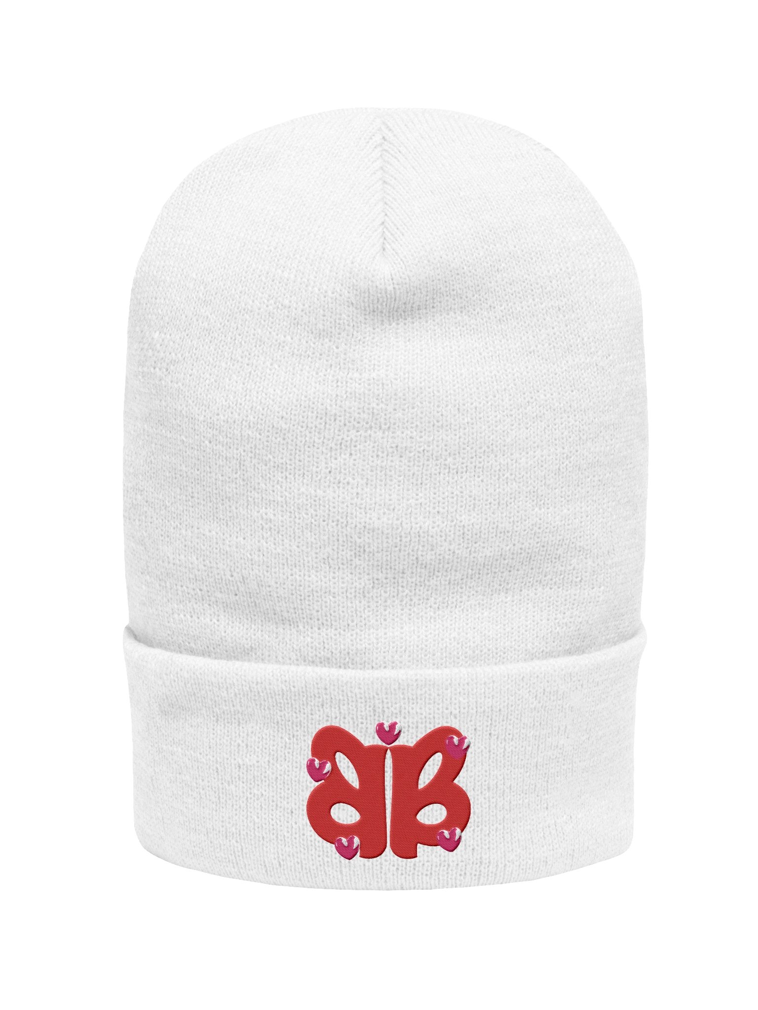 pinks hearts beanie product image (1)