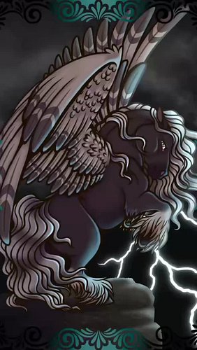 Really happy with how this one came out🥰⛈️🦅🐎

#mtgtokens #pegasus #vgen #pegasustoken #illustration