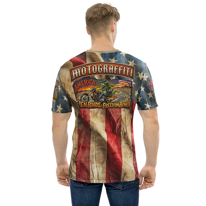 MötoGraffitti "America, Open Roads - Freedom Boner" Ridin Tee product image (1)