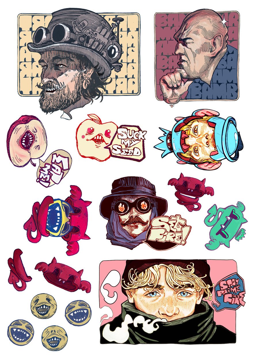 "Asian" 2 stickerset А5 product image (3)