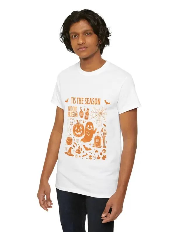 Tis the Season Halloween Icons Tee | Pumpkin Witch Ghost Spiderweb product image (127)