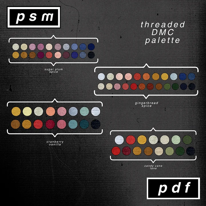 Traditional Florals Holiday Palette Right-Facing Christmas Stocking Bundle product image (2)