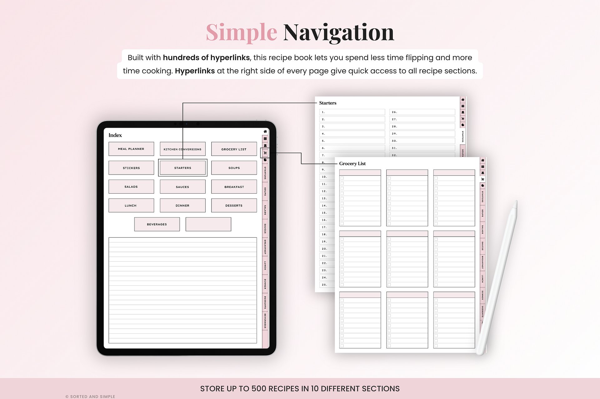 Digital Recipe Book - Pink product image (2)