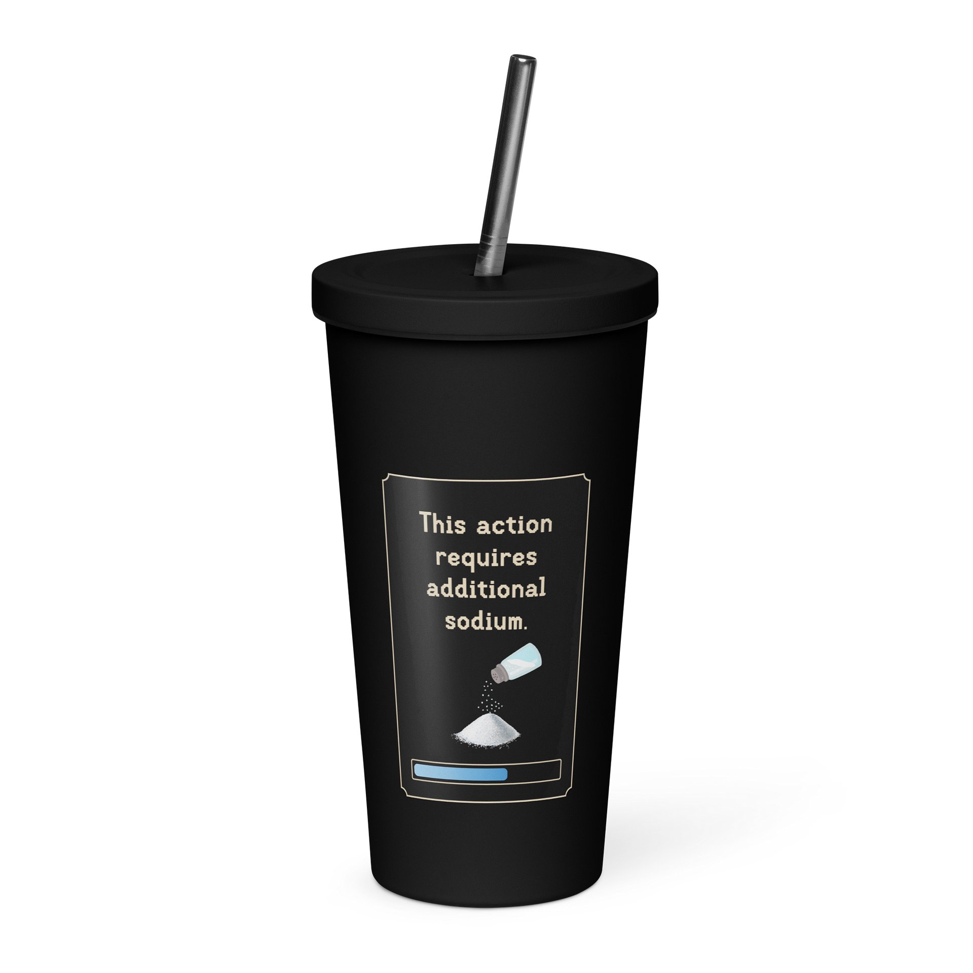 Additional Sodium Tumbler with Straw | POTS Dysautonomia & Electrolyte Humor product image (1)