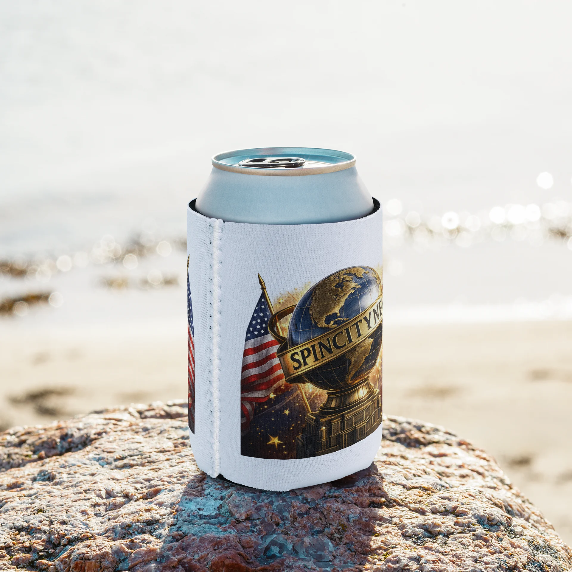 Spin City News Globe Can Cooler product image (9)