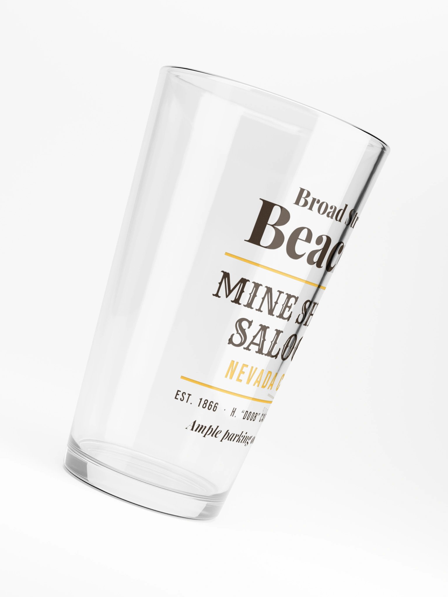 Mine Shaft Saloon Pint Glass product image (6)