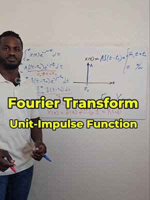 Fourier Transform of the Unit-Impulse Function - δ(t) Check out the webpage: https://professorgovalla.com/ Follow me on:  YouTube: https://www.youtube.com/@ProfessorGovalla Instagram: www.instagram.com/professorgovalla TikTok: www.tiktok.com/@professorgovalla #ElectricalEngineering #ComputerEngineering #CircuitDesign #AnalogElectronics #DigitalSystems                 