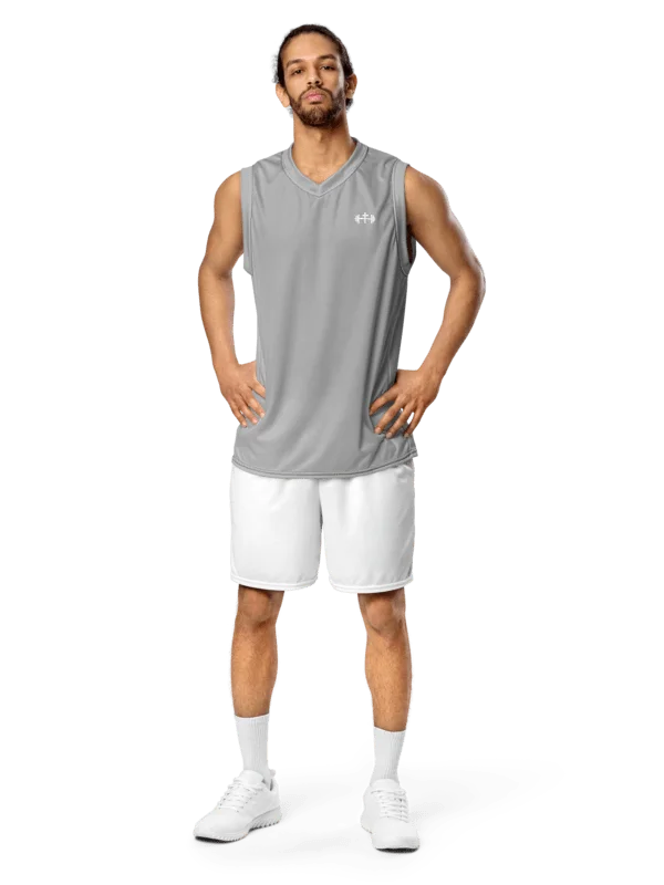 His House Performance V-Neck Muscle Tank - Silver product image (1)