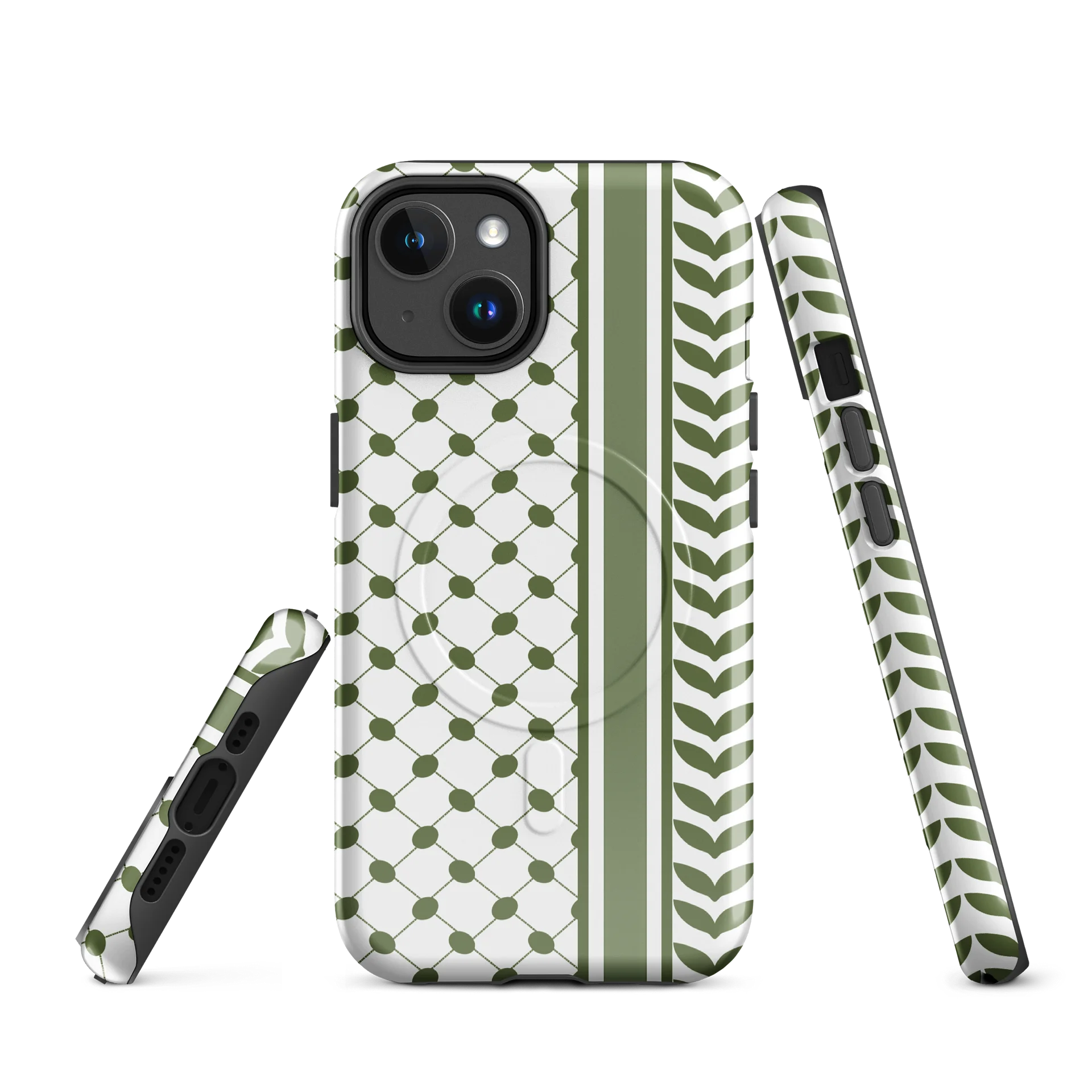 Olive Keffiyeh MagSafe® Case for iPhone® product image (1)
