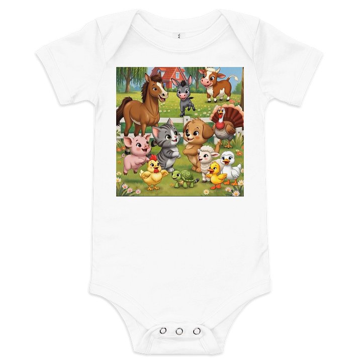 Cute Sing A Rhyme Time Farm Animal Onesie product image (1)