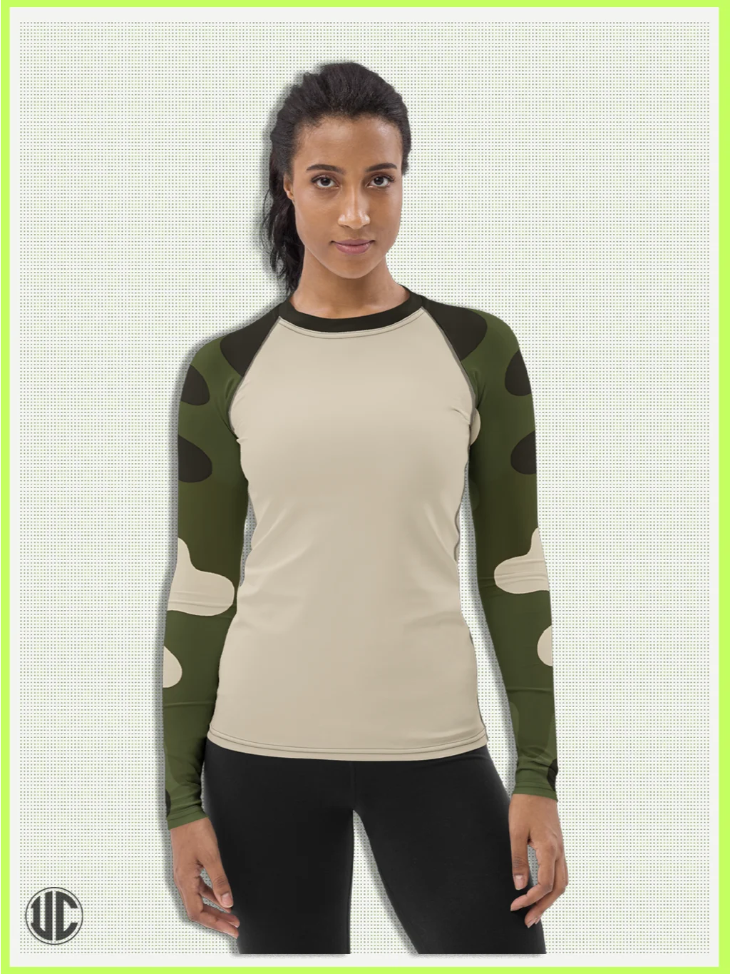 Becker's Modern Camo – Women’s Rash Guard product image (3)