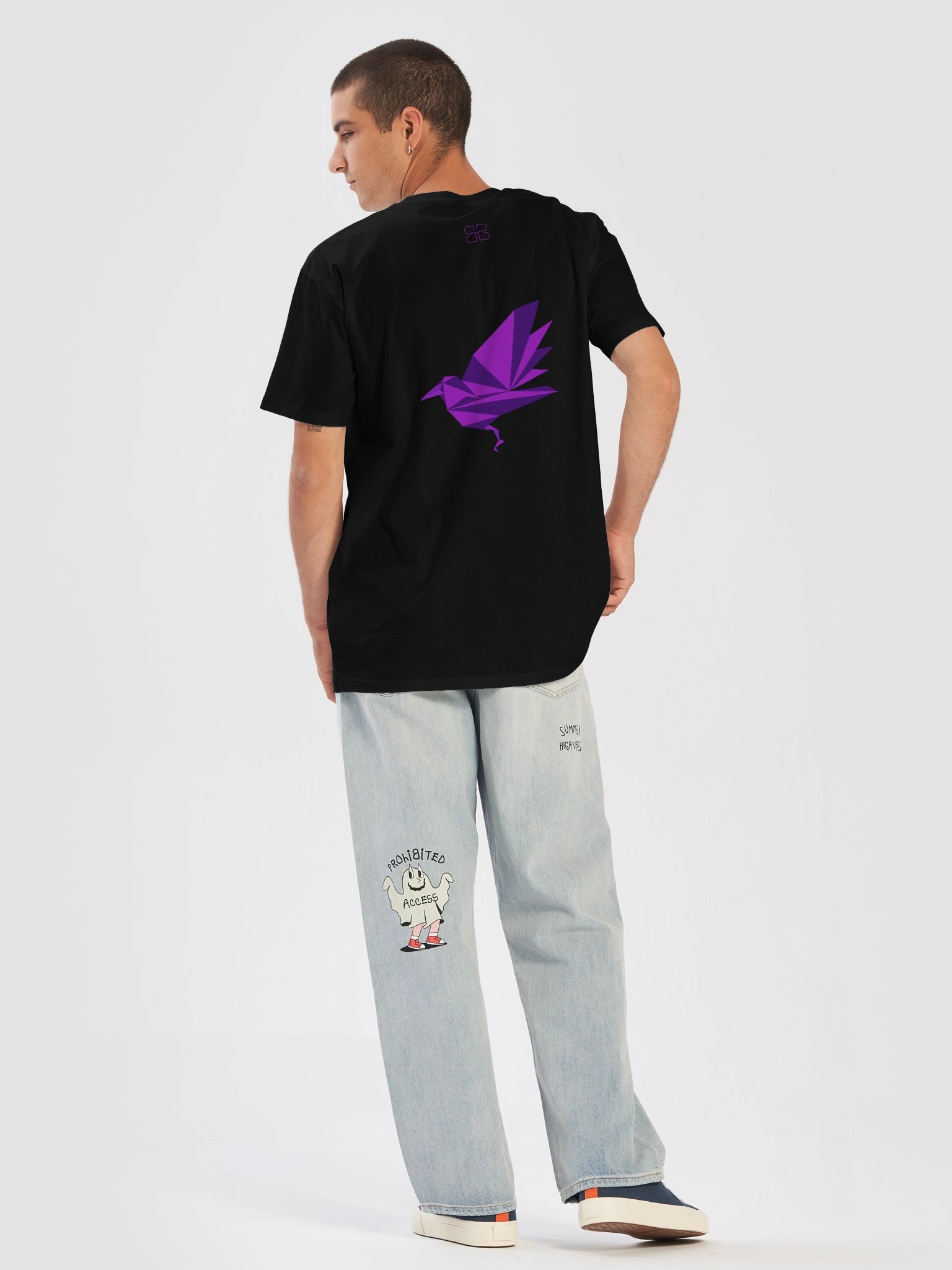 RAVEN PURPLE IMAGE ABSTRACT T-Shirt product image (6)