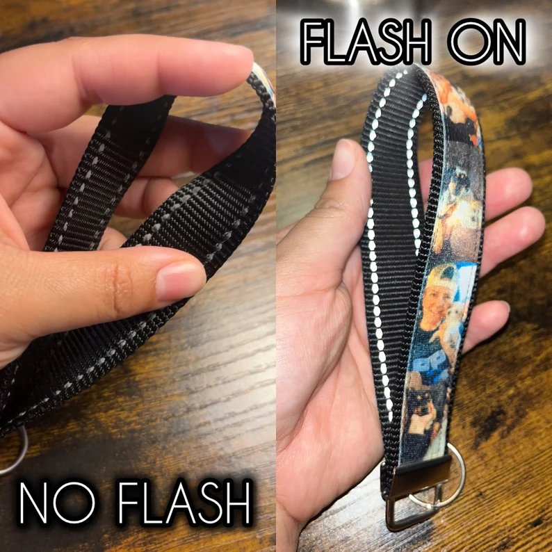 Custom Reflective Photo Wristlet with Heavy Duty Nylon product image (3)