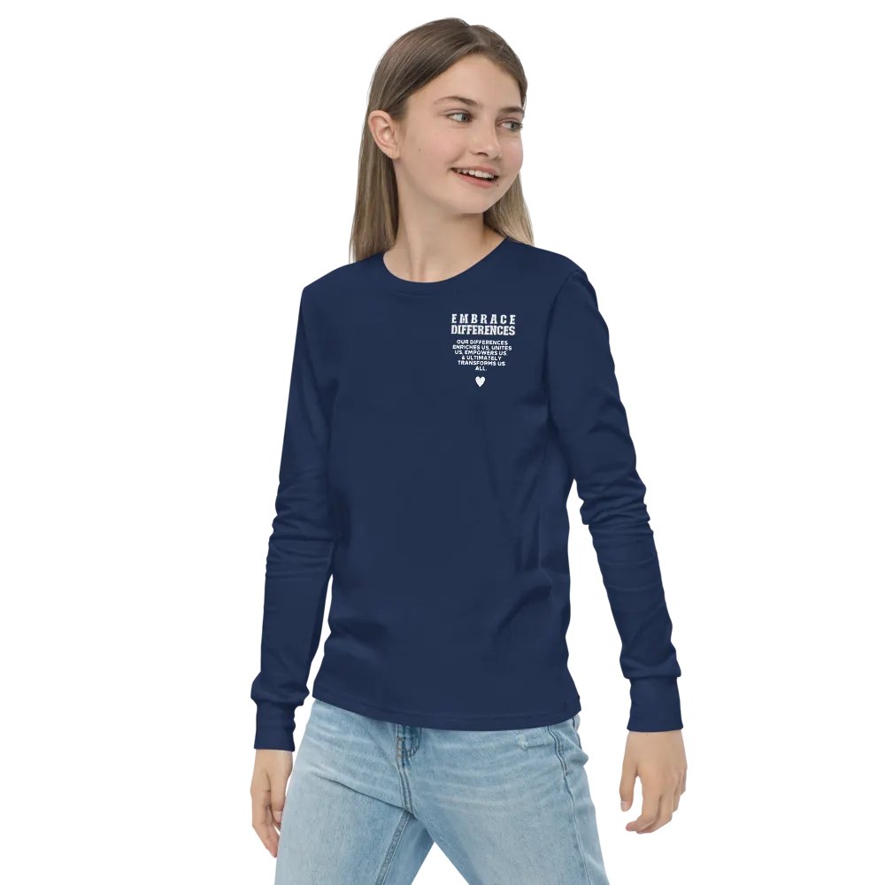 Embrace Differences Long Sleeve Youth T-shirt product image (17)