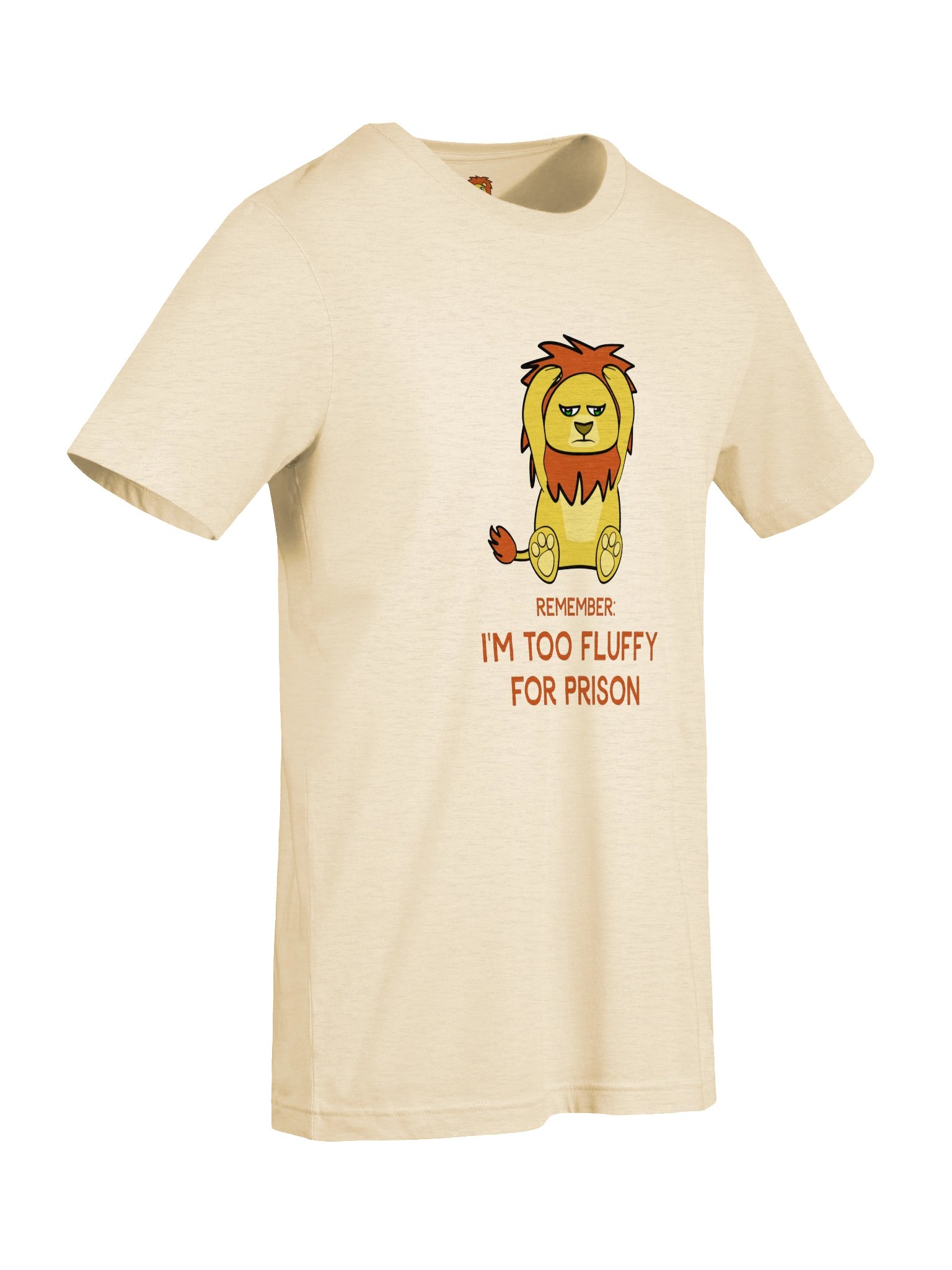 Too Fluffy for Prison – Lonely Lion T-Shirt product image (17)