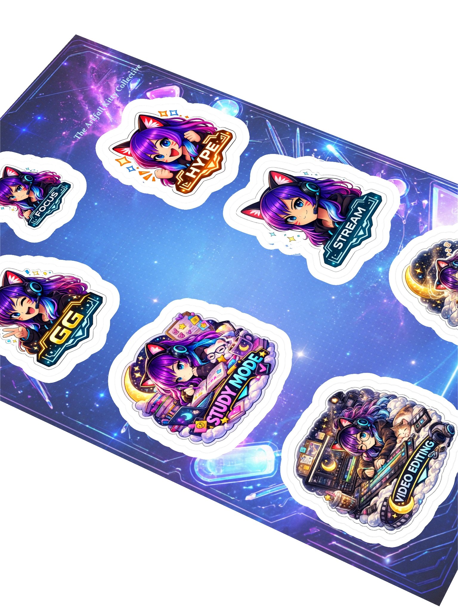 • AKC // Mini Sticker Pack | AKC Creator Mode Pack | Arkfall Kitty Collective product image (2)