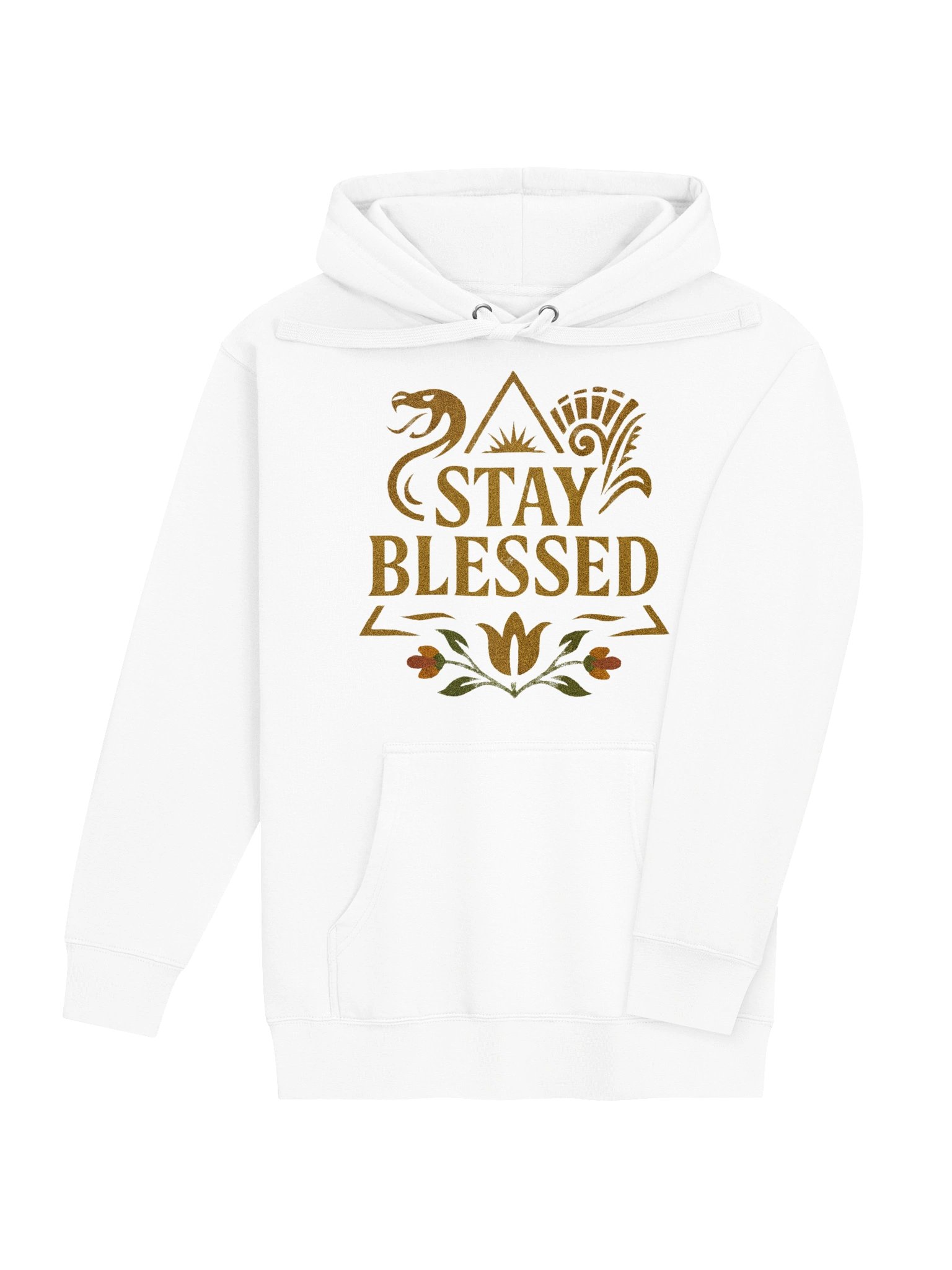 "STAY BLESSED" Black & Gold Premium Hoodie — Luxury Streetwear product image (4)