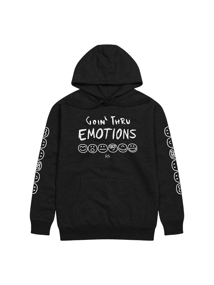 Goin Thru Emotions (Black and White) - Premium Hoodie product image (1)