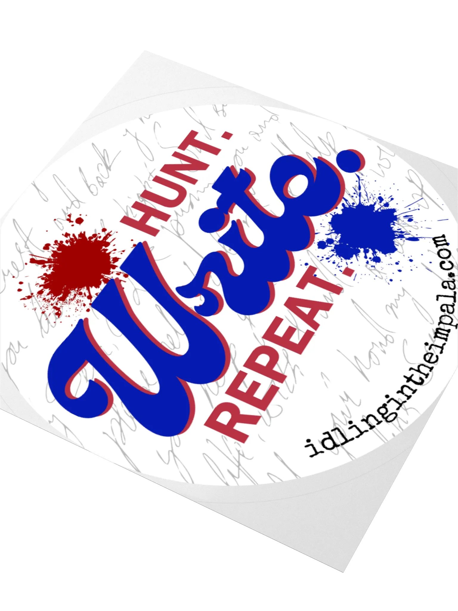 Hunt. Write. Repeat. Sticker product image (7)