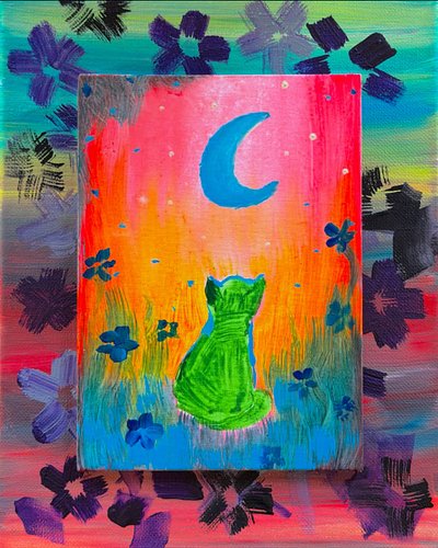 was painting with my son today :))