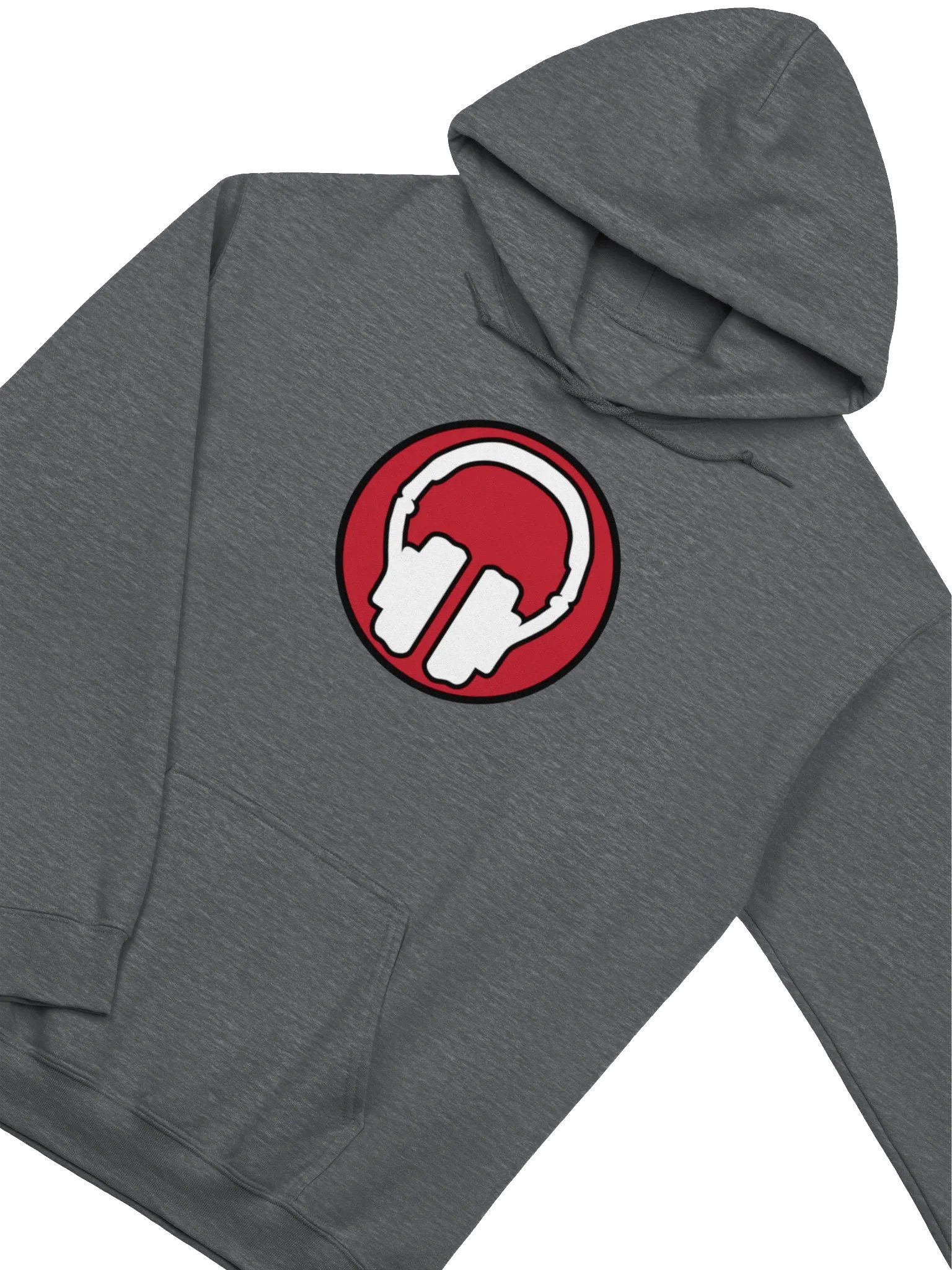 Front | Back | Arm Print Headphones Gildan® Classic Hoodie product image (3)