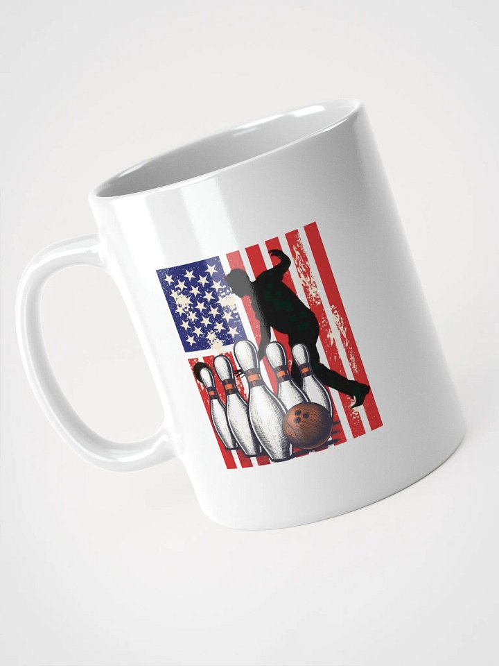 Flag American Bowling Stars & Strikes Mug product image (2)