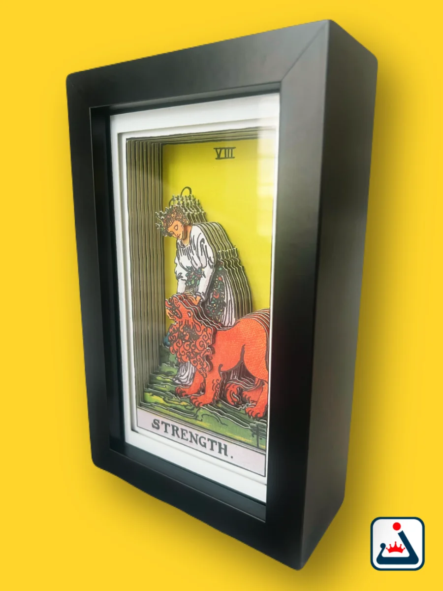 Strength – 3D Tarot Shadow Box Art product image (3)