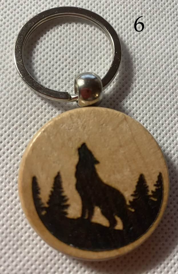 Fantasy Wooden Engraved Keychains | Dragons, Magic & Mythical Creatures | Choose Design product image (6)