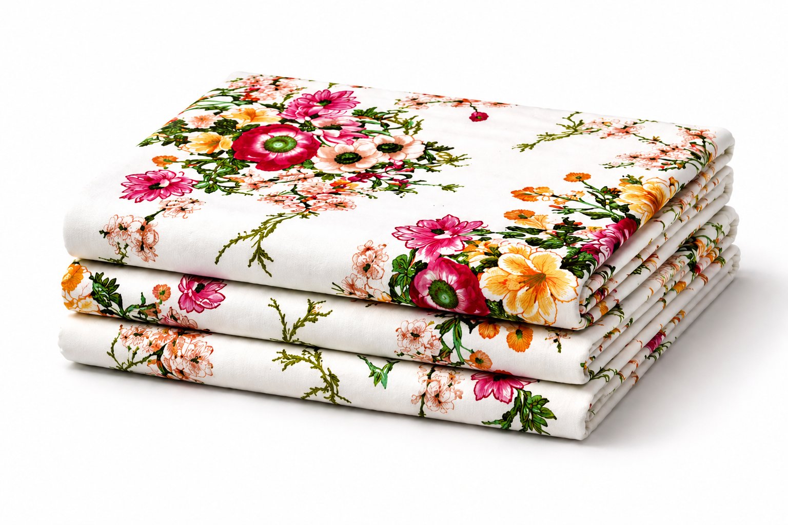 Pink & Orange Garden Bloom DBP Fabric product image (1)