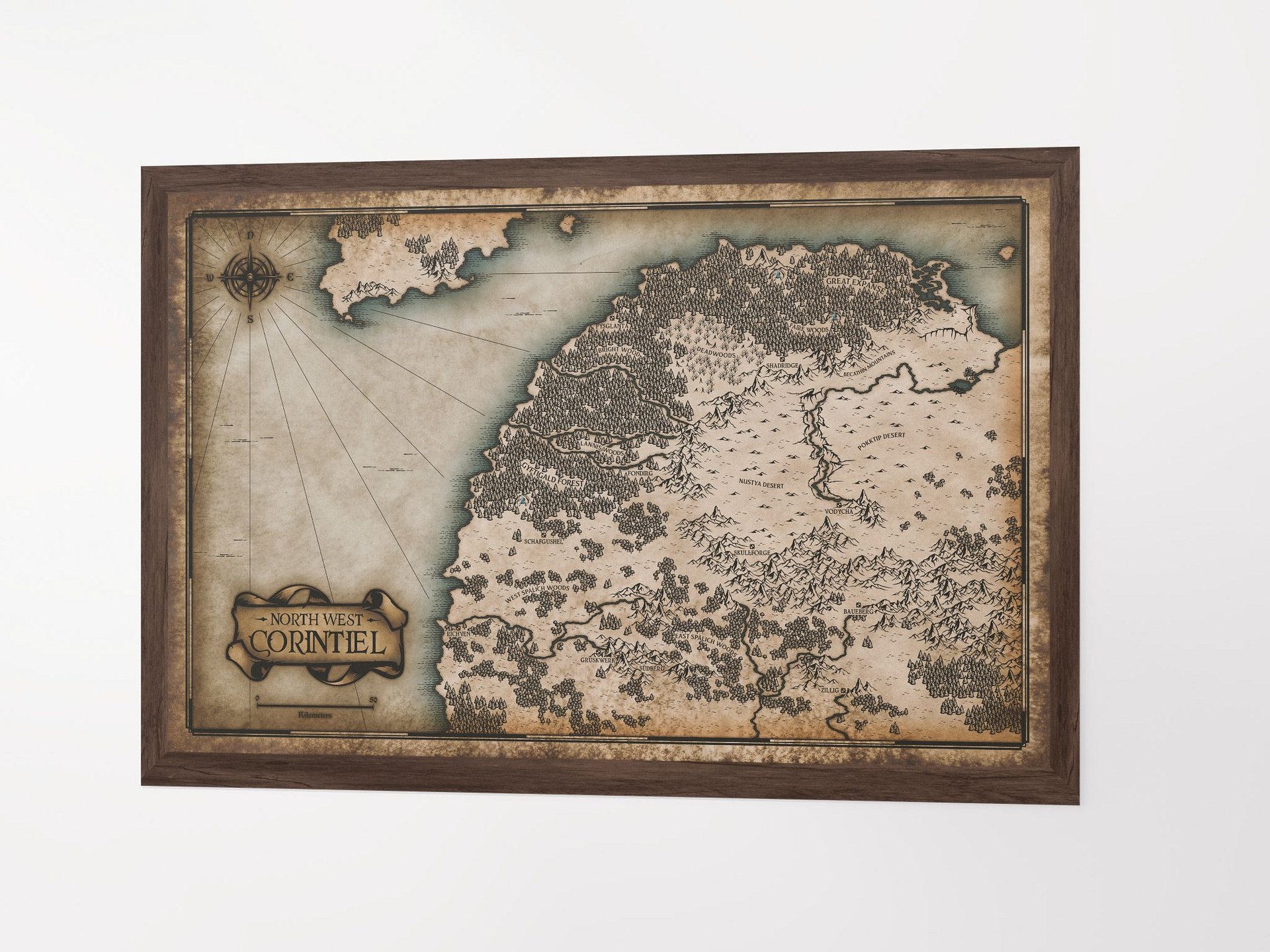 Map - North West Corintiel - Poster product image (1)