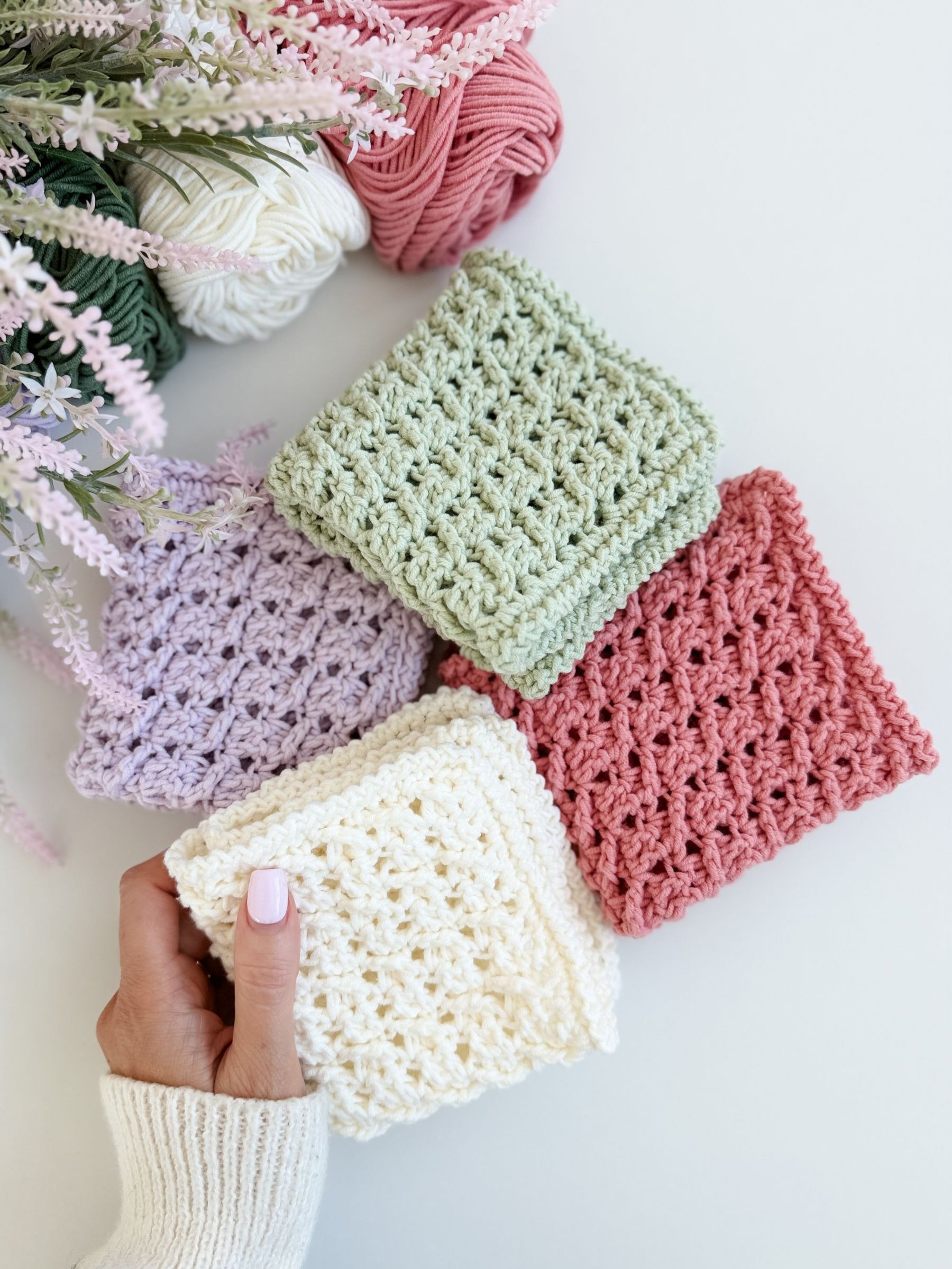 Honey Weave Dishcloth Crochet Pattern product image (10)