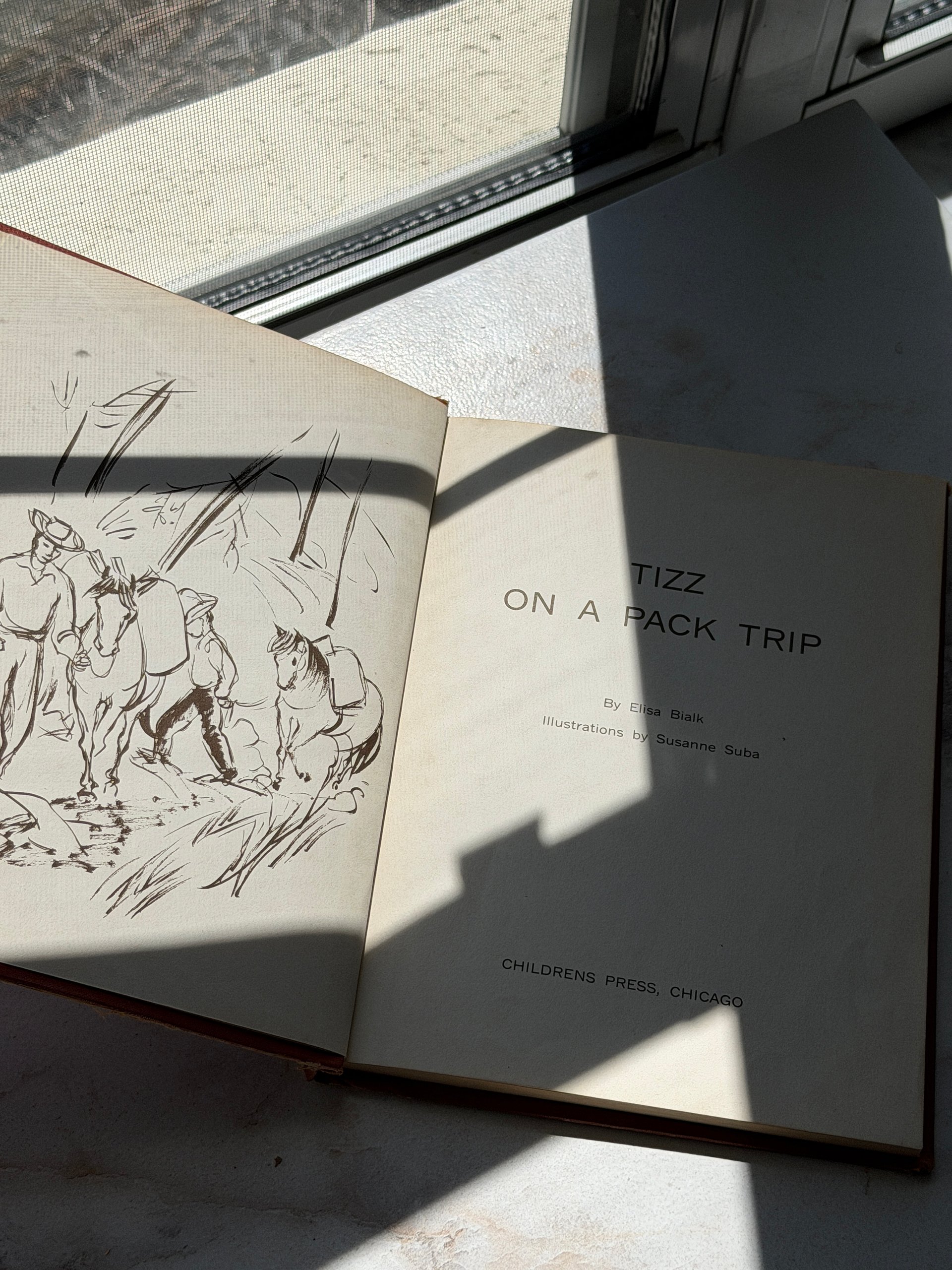 1961 Tizz on a Pack Trip by Elisa Bialk | Vintage Illustrated Children’s Horse Adventure product image (3)