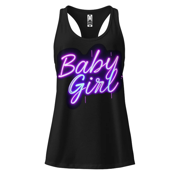 Neon Baby Girl Racerback Tank product image (1)