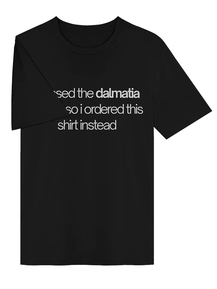 Dalmatia Text Tee (Black) product image (2)
